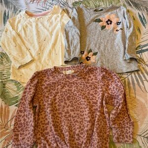 Cat & Jack Pink and Cream Toddler Top